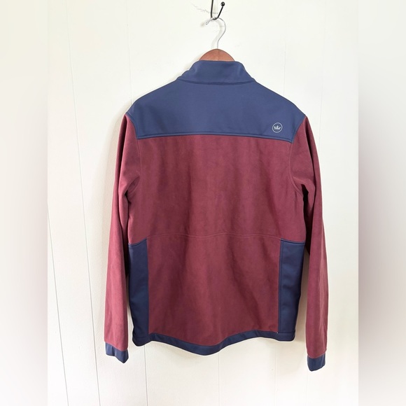 Peter Millar men’s thermal block full zip jacket maroon blue size M - Picture 7 of 7